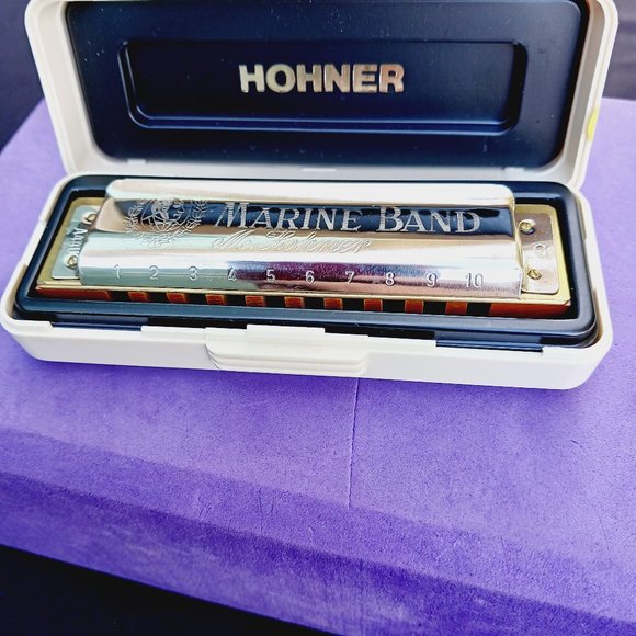 Harmonica Hohner Special Marine Band Key G Hand Made in Germany - Picture 4 of 7